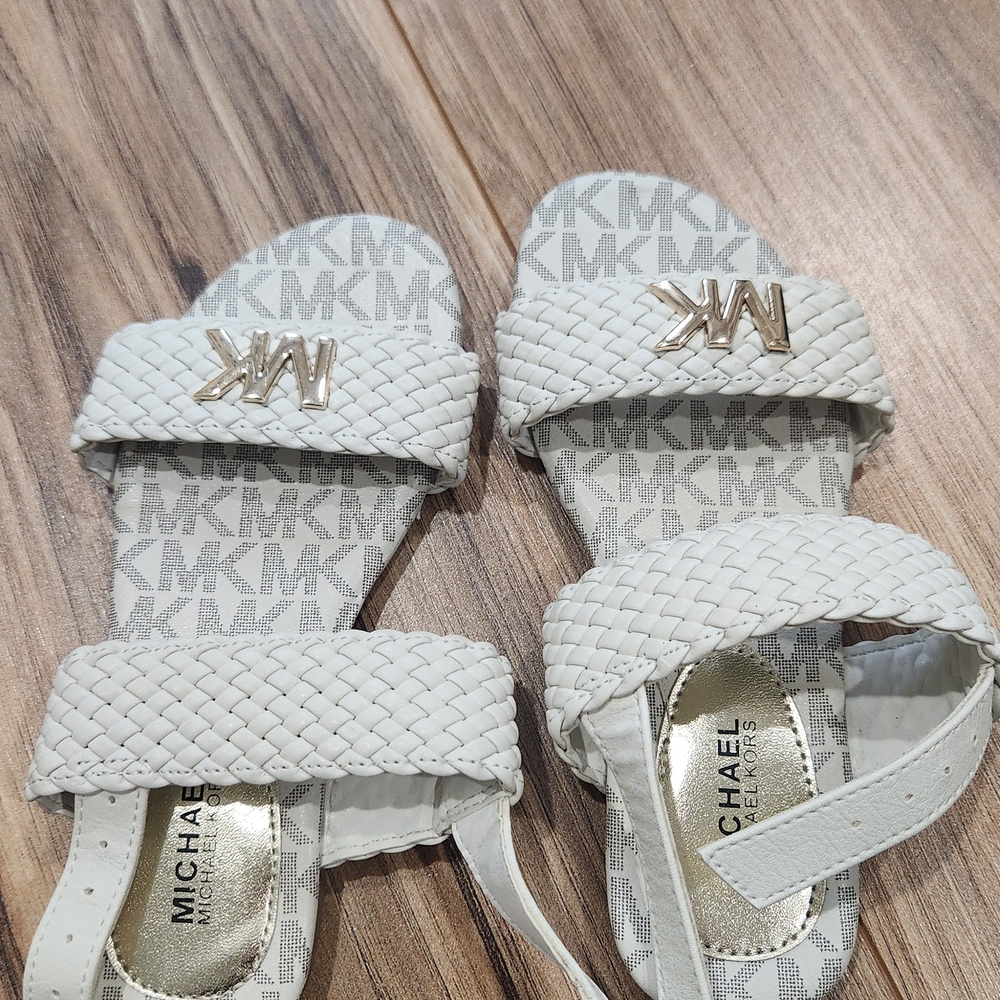 Michael Kors Kids White Sandals